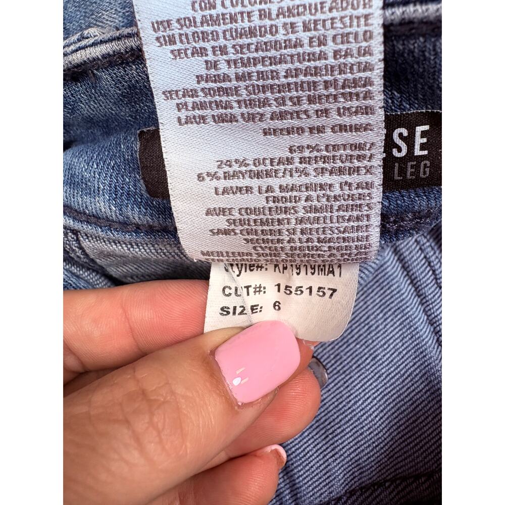 Utility Workwear KUT from the Kloth Reese Cargo Straight Ankle Medium Wash Jeans - Picture 15 of 15